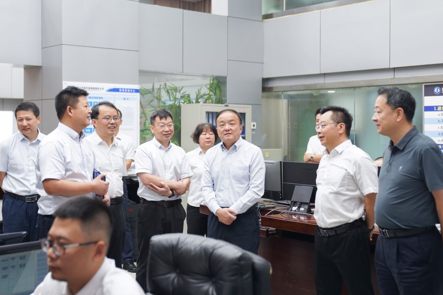 2024年7月11日，何紅心調研清江公司梯調中心（攝影：楊海青）